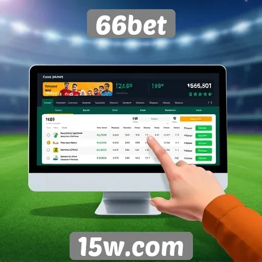 Interface do 66bet é amigável para iniciantes