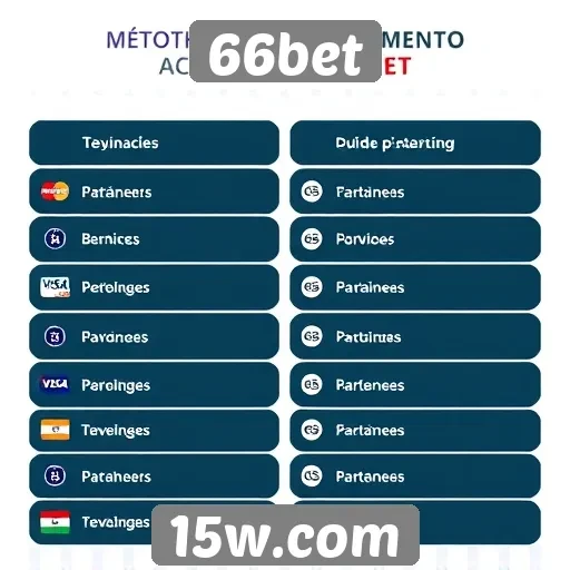 Métodos de pagamento aceitos pelo 66bet