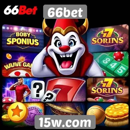 Variedade de jogos disponíveis no 66bet